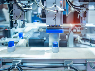 industrial robotic arm manipulator, Manufacturing, engineering, futuristic, ai, technology concept