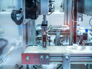 industrial robotic arm manipulator, Manufacturing, engineering, futuristic, ai, technology concept