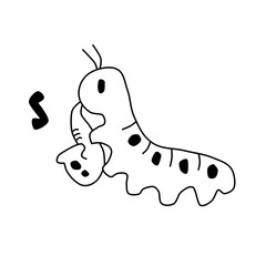 caterpillar is a simple picture