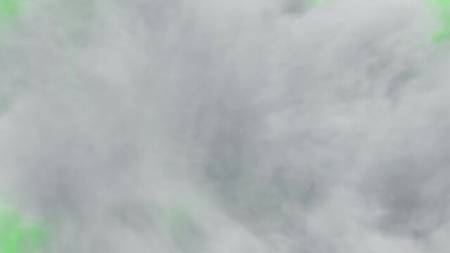 48 frames looping,seamless smoke,cloud_green background