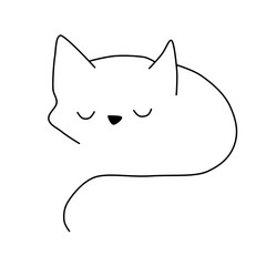 cat line is a simple picture