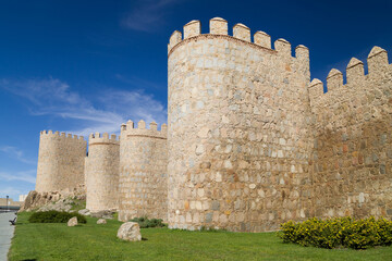 Fototapeta na wymiar West Towers of the Walls of Avila