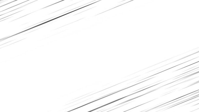 Border comic speed lines decorative border on white background