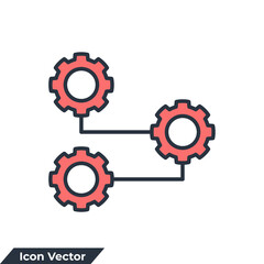 Fototapeta na wymiar progress icon logo vector illustration. progress symbol template for graphic and web design collection