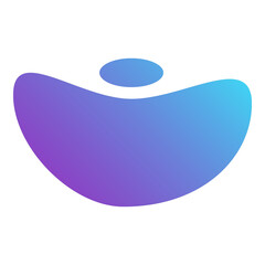 Abstract Gradient Blob Shape