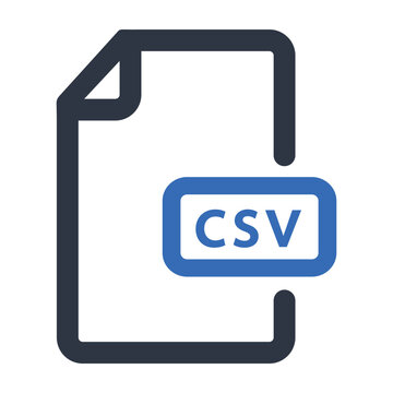File document icon. Download CSV button.
