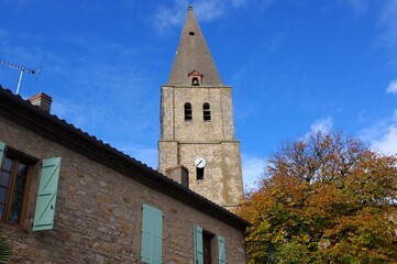 Fototapeta na wymiar Église Saint Corneille, Puycelsi