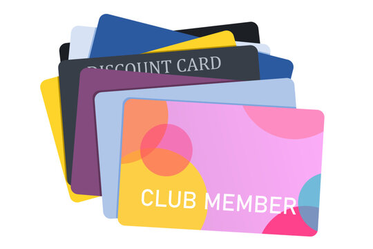 Stack of membership cards