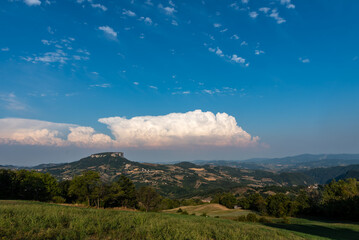 A view of famous Pietra di Bismantova - Italy