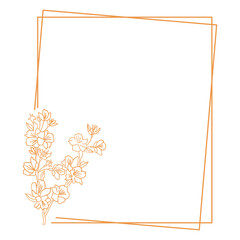 Obraz premium Minimalist Floral Frame