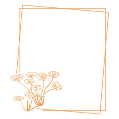 Minimalist Floral Frame