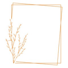 Minimalist Floral Frame