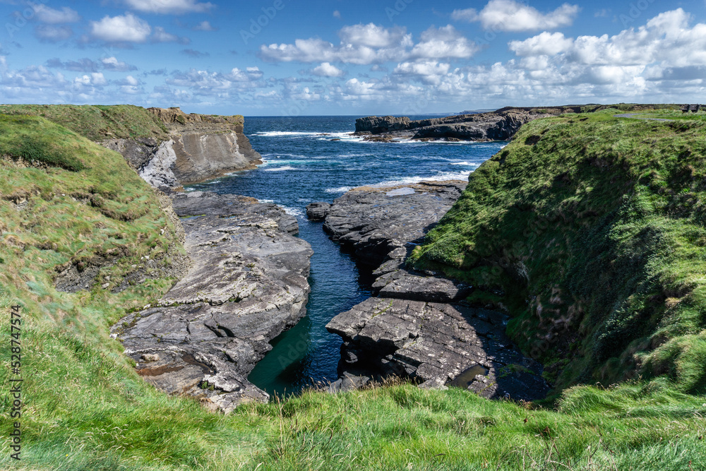 Sticker Bridges of Ross landscape in County Clare of western Ireland