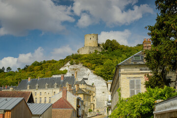 Fototapeta na wymiar View on the castle of La Roche Guyon