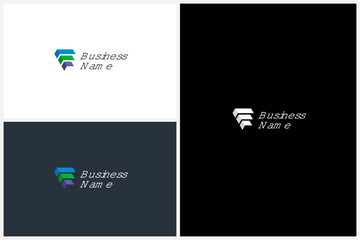 Letter F Modern Logo Design