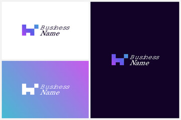 Letter H Digital Logo Design