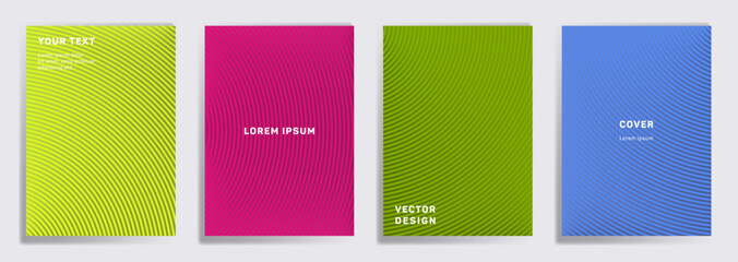 Radial semicircle geometric lines patterns.