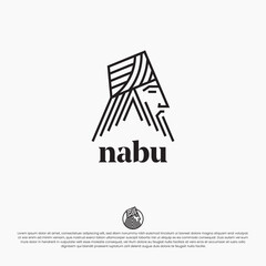 Nabu God Logo Design Vector