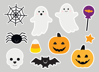 Cute Halloween stickers printable 