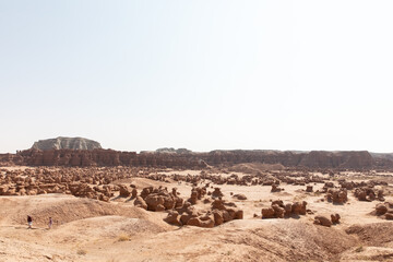 Vast landscape view of Goblin Valley State Park