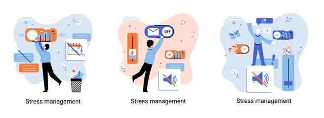 Stress management abstract metaphor, pressure control, depression, emotional tension, mental health management, physical and psychological stress. Way to lead an active, productive and fulfilling life