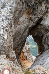 look through the mountains