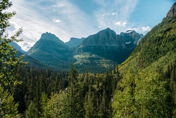 Obraz premium Glacier Park Mountains