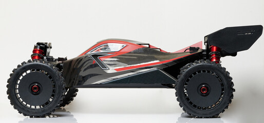 Side view of offorad buggy rc car - obrazy, fototapety, plakaty