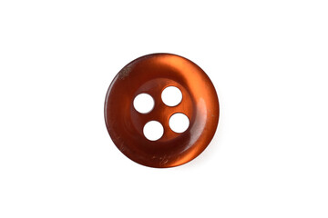 vintge button red isolated on white background