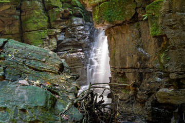 Beatifull green lanscape and waterfall