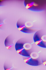 Background with cd. Kaleidoscope effect.
