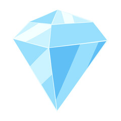 Fototapeta premium Illustration of crystal or mineral. Jewelry precious or semiprecious gem stone.