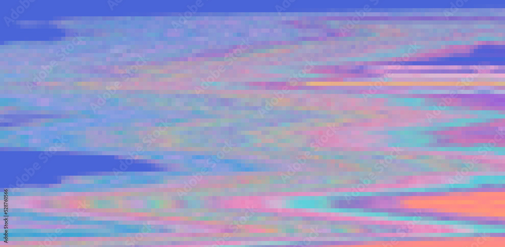 Aufkleber Glitched and distorted background. Analog TV or computer screen.