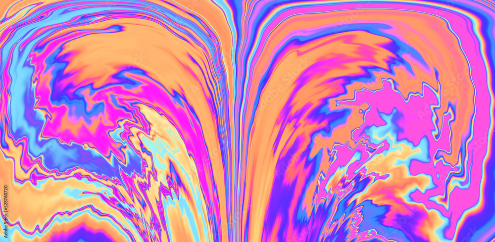 Poster abstract background with colorful fluid ink and paint stains. marbling ebru psychedelic texture.