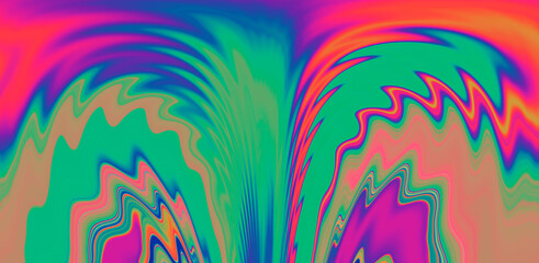 Fototapeta na wymiar Abstract background with colorful fluid ink and paint stains. Marbling ebru psychedelic texture.