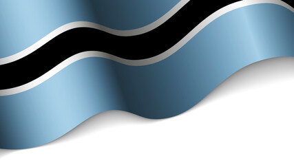 EPS10 Vector Patriotic heart with flag of Botswana.
