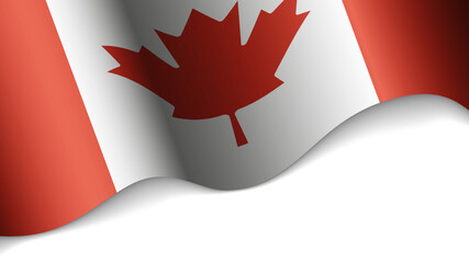 EPS10 Vector Patriotic heart with flag of Canada.