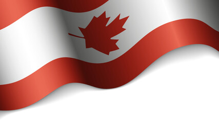 EPS10 Vector Patriotic heart with flag of Canada.