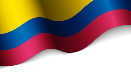 EPS10 Vector Patriotic heart with flag of Colombia.