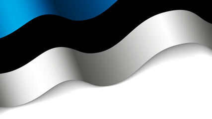 EPS10 Vector Patriotic heart with flag of Estonia.