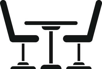 Waiting area cafe icon simple vector. Wait room. Seat patient