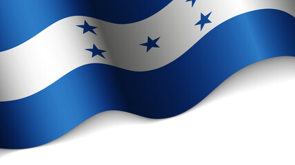 EPS10 Vector Patriotic heart with flag of Honduras.
