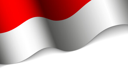 EPS10 Vector Patriotic heart with flag of Indonesia.