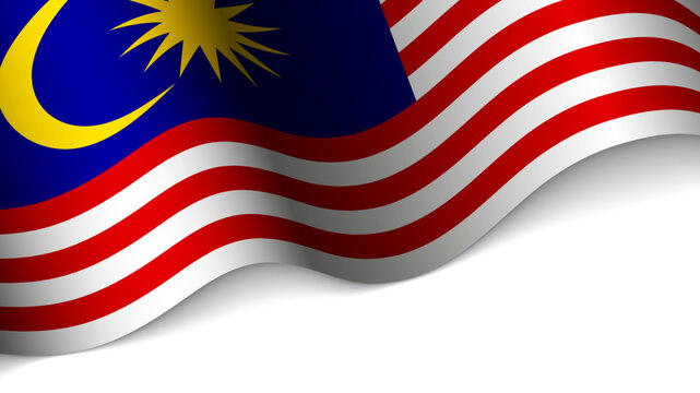 EPS10 Vector Patriotic heart with flag of Malaysia.