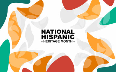 national hispanic heritage month background flyer