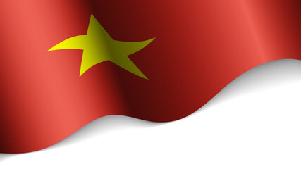 EPS10 Vector Patriotic heart with flag of Vietnam.
