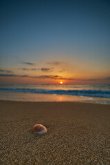 beautiful sunrise on a calm sea
