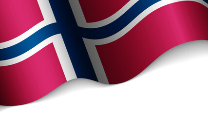 EPS10 Vector Patriotic heart with flag of Norway.