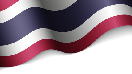Naklejka premium EPS10 Vector Patriotic heart with flag of Thailand.