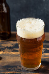 Boozy Refreshing Brown Craft Beer Ale